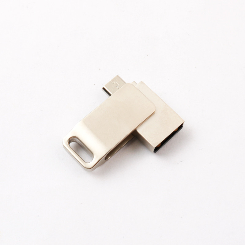 OTG Android Metal Usb Flash Drive 128GB Memory USB mini UDP 15MB/S