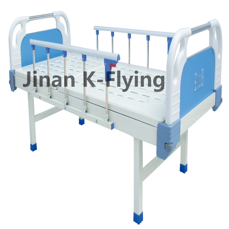 Steel Plate Flat Manual Nursing Bed Foldable Handshake