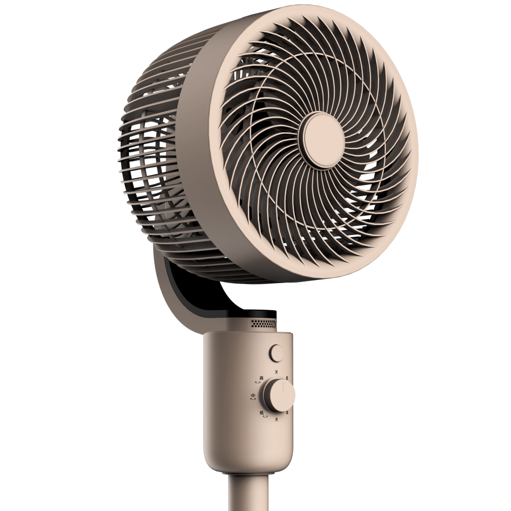 Voice AI Control Electric Stand Fan for Air Cooling and Air Circulation in Bathrooms