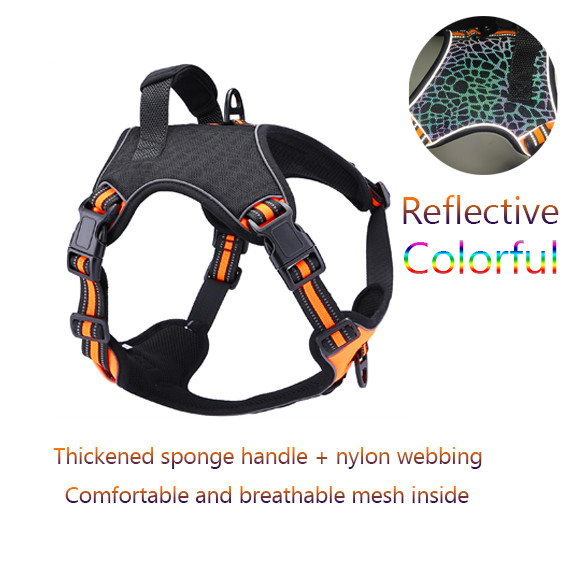 Pet Puppy Chest Harness Reflective Heavy Duty Tactical Dog Harness ODM