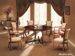 Gelaimei Upholstery Hotel Restaurant Furniture Wooden 5 Person Dining Room Table