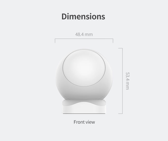 Intelligent Zigbee PIR Motion Sensor Tuya Passive Infrared Motion Sensor 90 Degree Detection