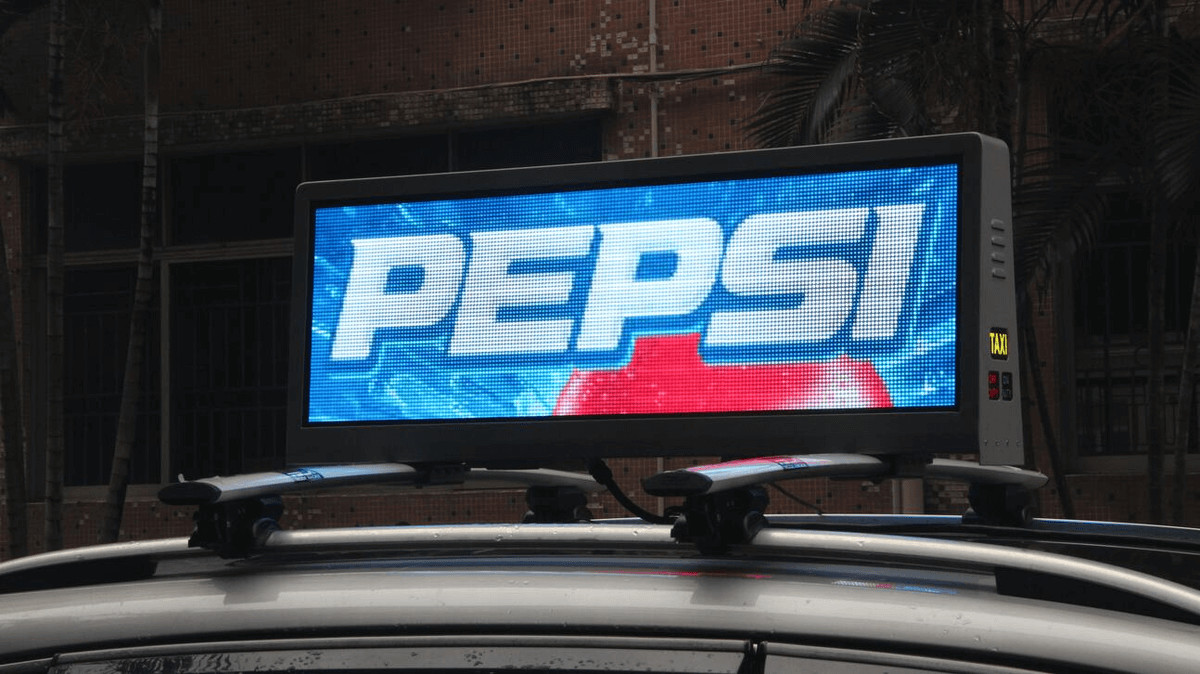 MBI5124 / ICN 2038S 5mm Taxi Led Advertising Sign With 2 Years Warranty 6000cd/㎡