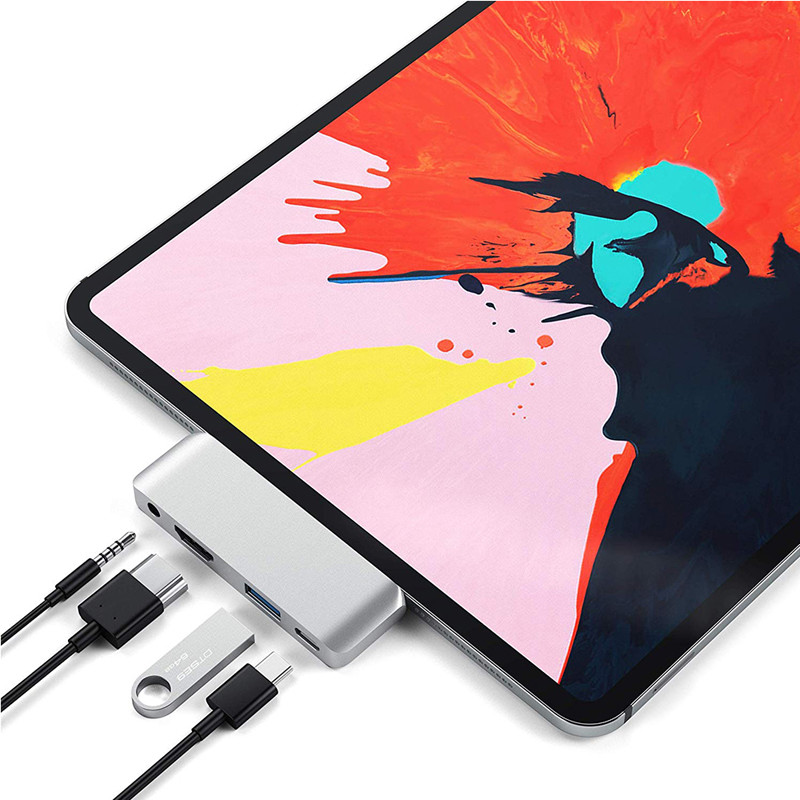 4 In1 Type C HDMI Hub To 4K HDMI USB3.0 PD 60W Charging Audio