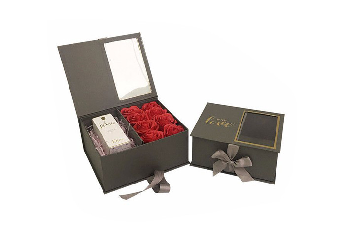 Colorful Cardboard Flower Boxes , Lid And Case Box Matt / Glossy Lamination