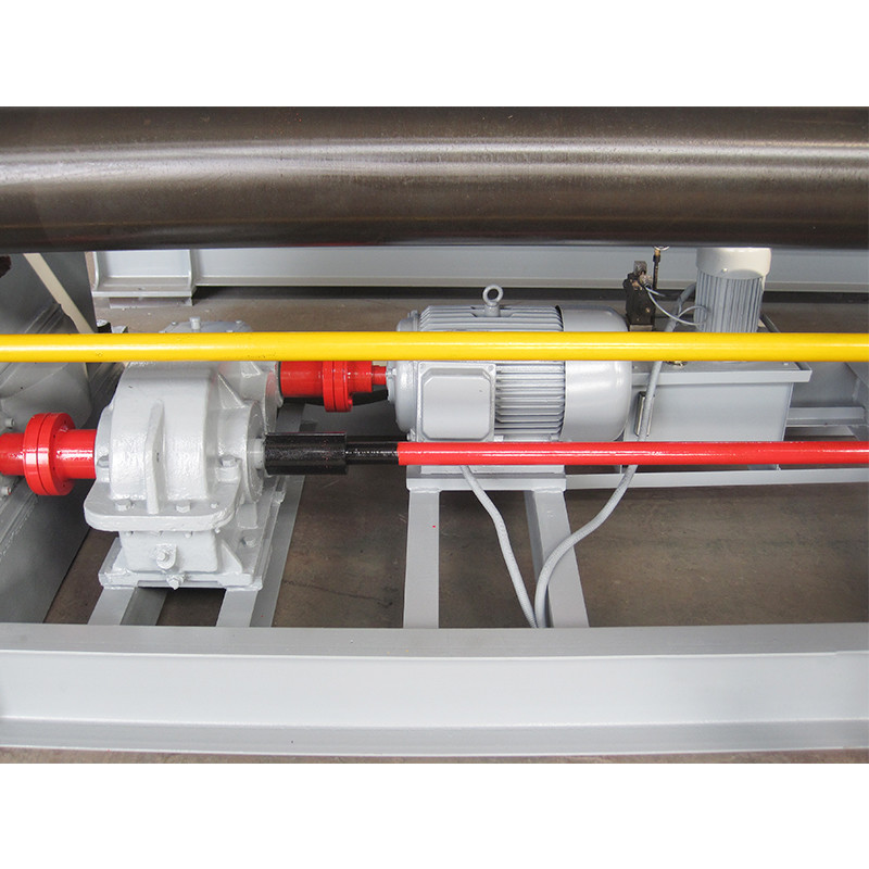 PLC CNC Plate Bending Rolling Machine 4x1500mm 3 Roller Steel Metal