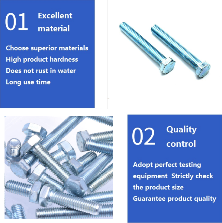 High Precision Stainless Steel 304 Hex Bolts and Nuts for High Temperature Applications