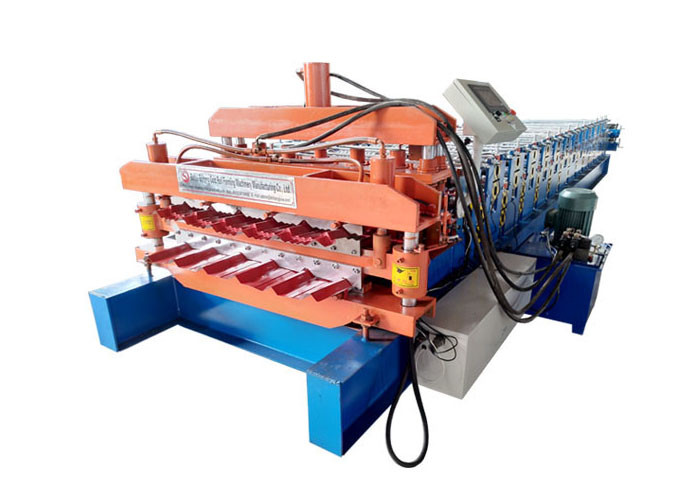 Two Profile Panel Double Layer Roll Forming Machine Cutting Plate Material Cr 12