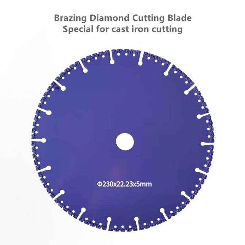 400mm Vacuum Brazed Diamond Blades For Cast Iron Cutting