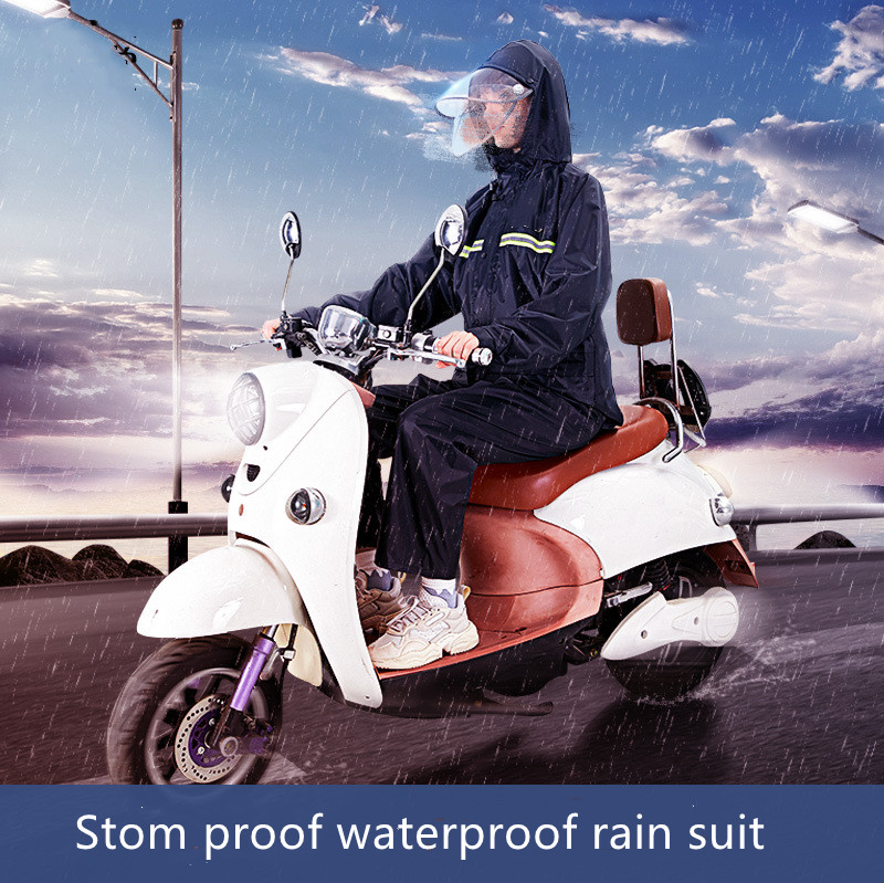 Motorbikes Rider Fluorescent Rain Suit OEM Fluorescent Rain Gear