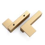Hardware Black Aluminum Cabinet Handles 60mm For Kitchen Door