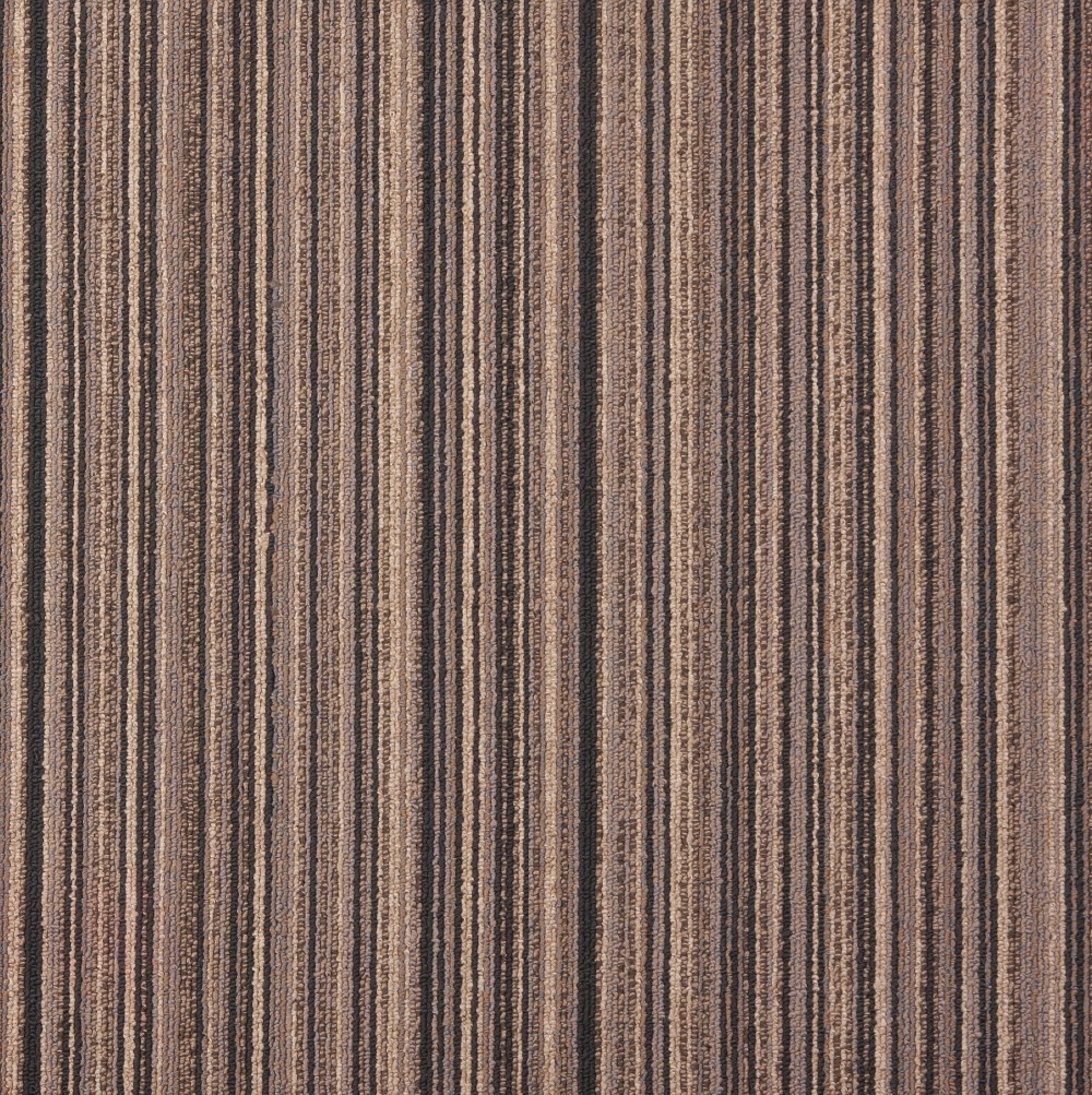 Woven Office Carpet Flooring , Self Stick Carpet Tiles PP Flat Circle
