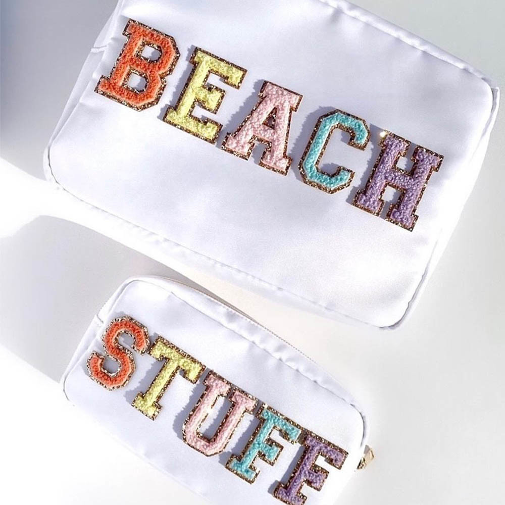 Big Logo Towel Embroidery Patch , Colorful DIY Chenille Patches