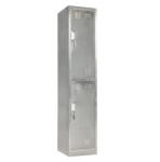 Two Tier Stainless Steel Medicine Display Cabinet 2 Doors Office Furniture For