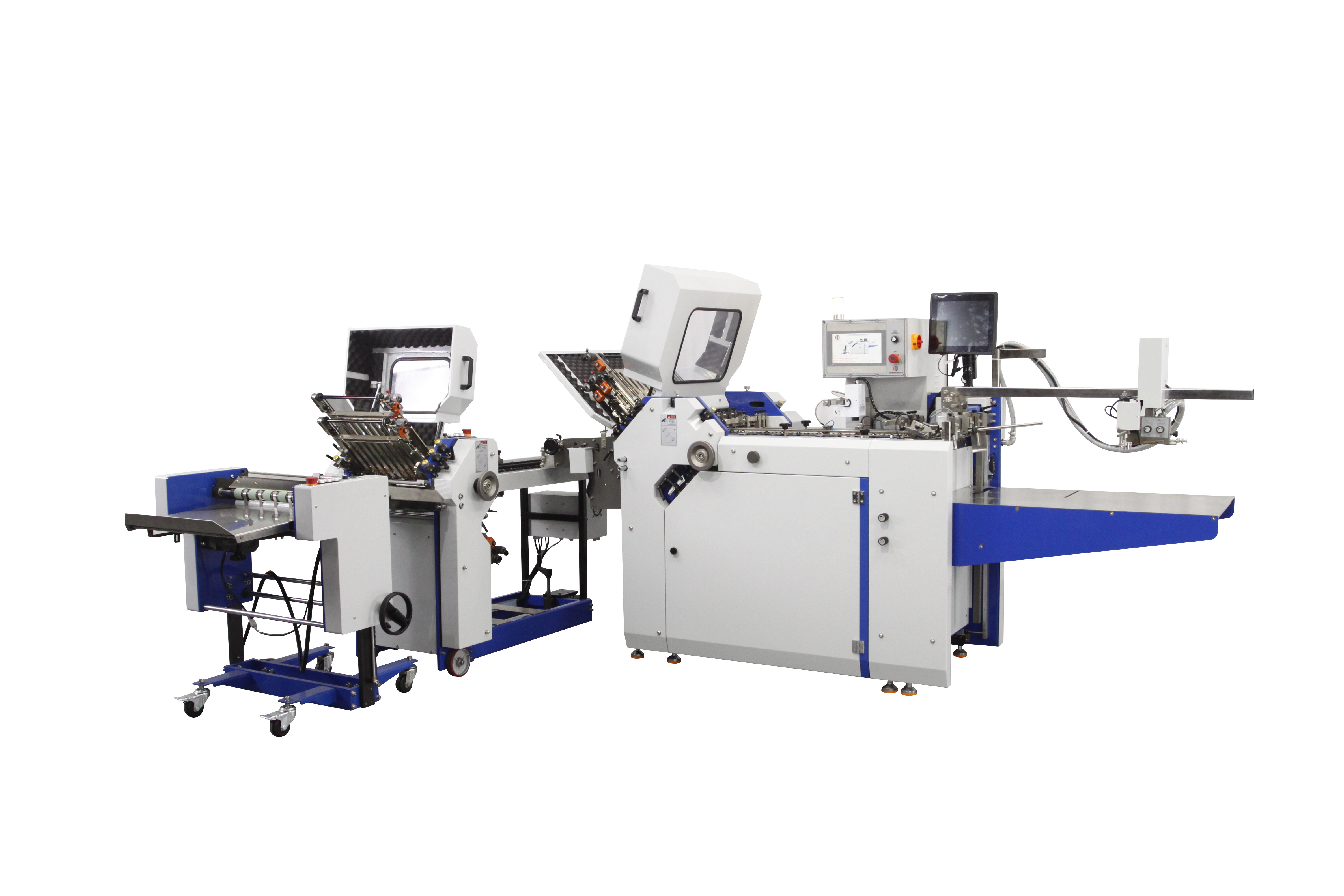480/600mm Pharmaceutical Belt Driving Leaflet Folding Machine With Hot Melt Gluing