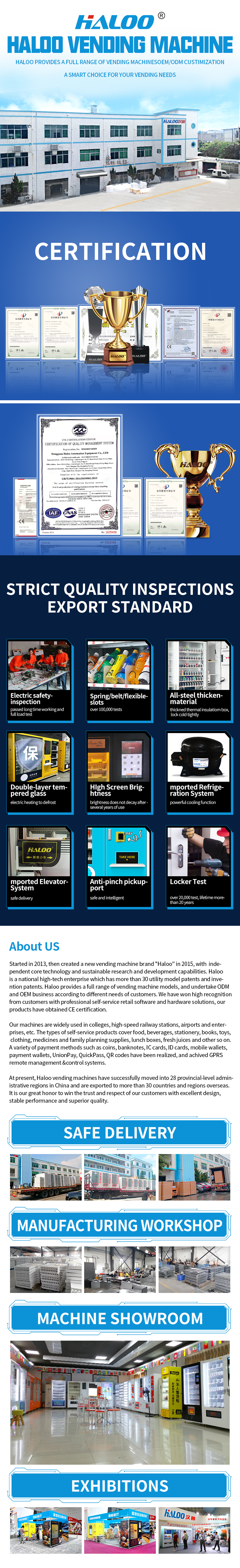 GYM Healthy Food Nutritious diet Vending Machine Semi-Automatic Customized Hot Food Vending Machine With 3 Microwave