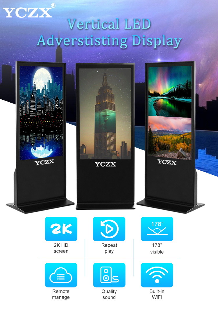 Infrared Touch Screen Stand Alone Signage , 55 Inch LCD AD Player