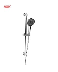 China Wall Mounted Modern Shower Slide Bar Chrome Round Classical OEM wholesale