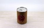 Flexible Kraft Paper Cans Packaging With Metal Lids For T-Shirt And Gift