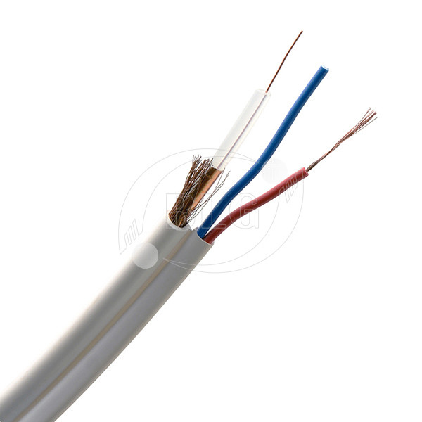 TV AV Distribution Flexible Coaxial Cable With 2 Core High Temperature Resistant