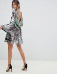 factory manufacturer custom make rainbow mini sequin dress