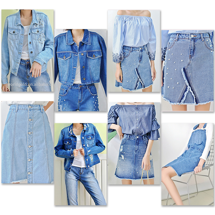 Modern Design Embroidery Jeans Jacket For Girls , Spring Girls Jeans Coat