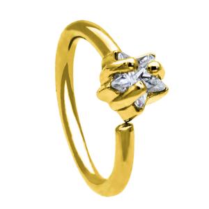 China Indian Gold Star Shaped Nose Ring Design Women Nose Piercing 18G 8mm wholesale