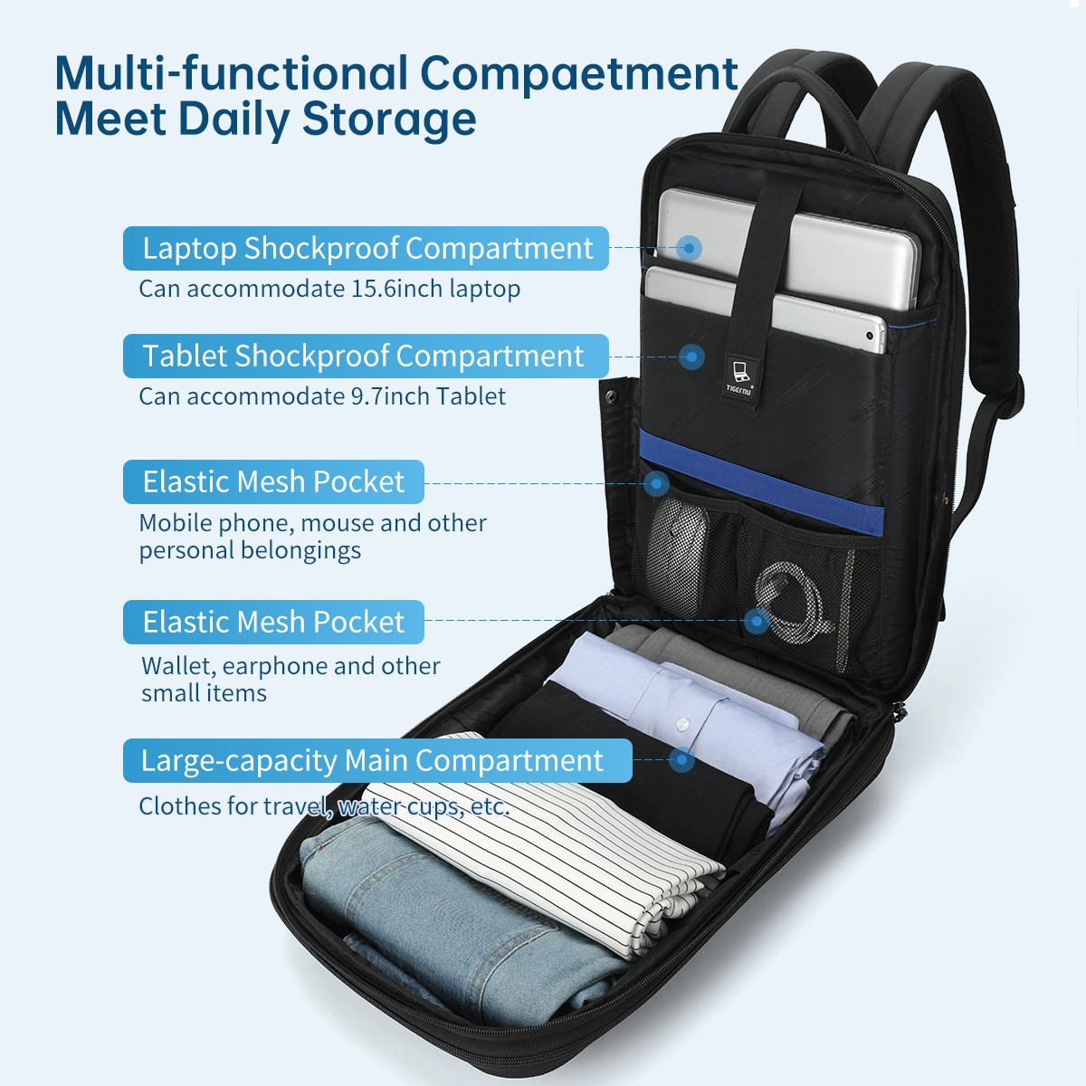 T-B9152 Expandable High Quality Low Moq Business Travel Backpack Leisure Sport Backpack For Men