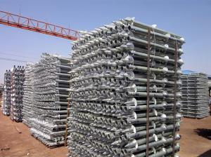 China Double Leaf Pre Embedded Helical Ground Anchors Length 1600mm Galvanised Screw Piles wholesale