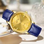 Multifunctional Leather Strap Waterproof 3ATM Quartz Watch For Men Women