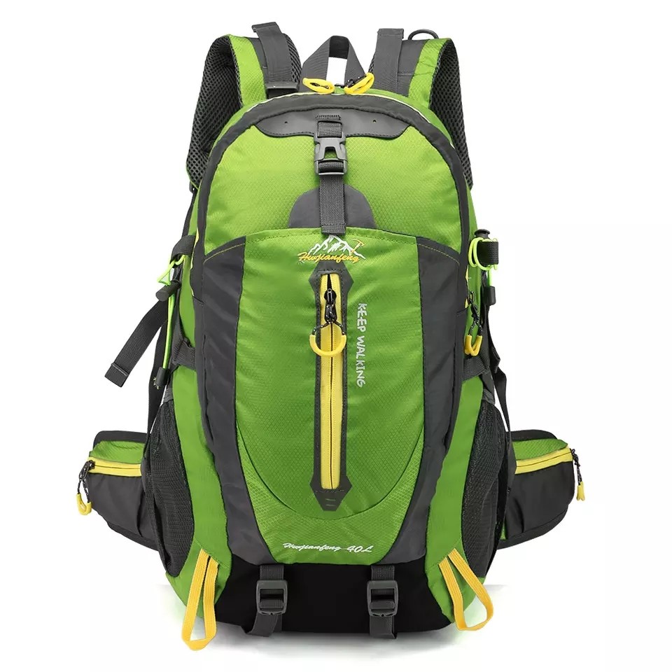 Black Waterproof Hiking Backpack 30-40L Camping Waterproof Cycle Backpacks
