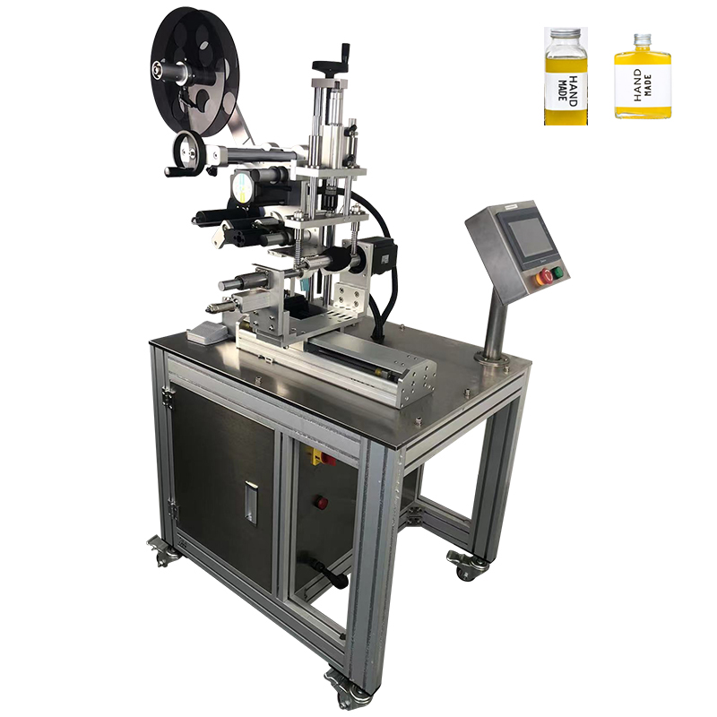 Semi Automatic Pneumatic Labeling Machine with Honeywell Printer in Wood Box Packaging
