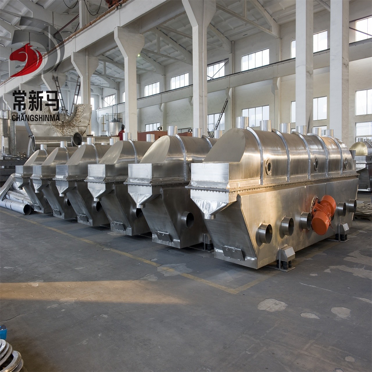 50kg/H Rectilinear Vibration Fluid Bed Dryer ZLG Series Vertical Fluidized Bed Dryer