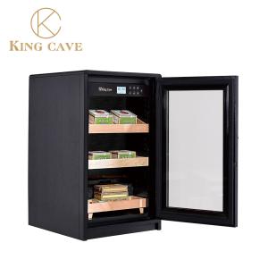 China Touch Screen Wooden Cigar Cooler Humidifier With Hygrometer And Humidifier wholesale