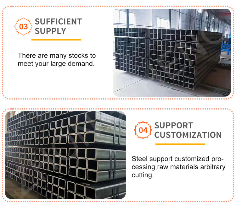 Chemical Fertilizer Pipe Perfect Processing Performance with 1.5 8.18 mm Thickness 12X12 2.5x2.5 Hot Dip Steel Square Tube