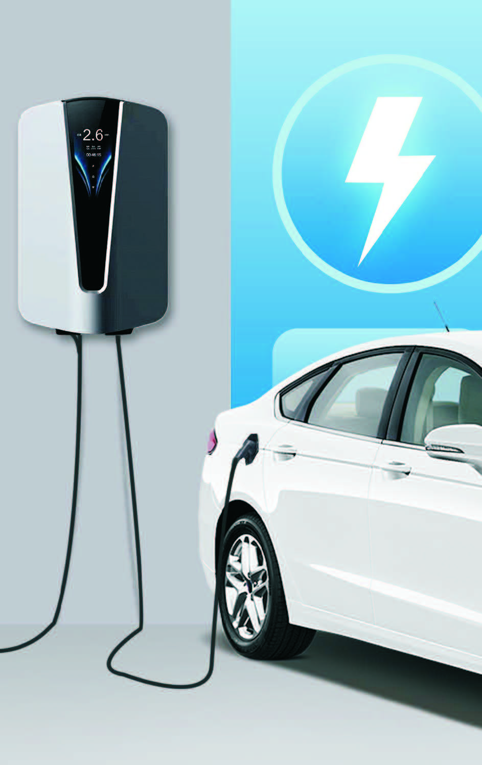 Electric car charger type2 wallbox ev charging station 40A/48A Manufacturers wall box 10/11KW AC EV charger mount