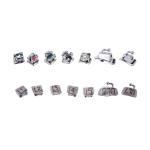 Dental Metal Self Ligating Braces , Orthodontic Damon Q Braces Mini Roth 022