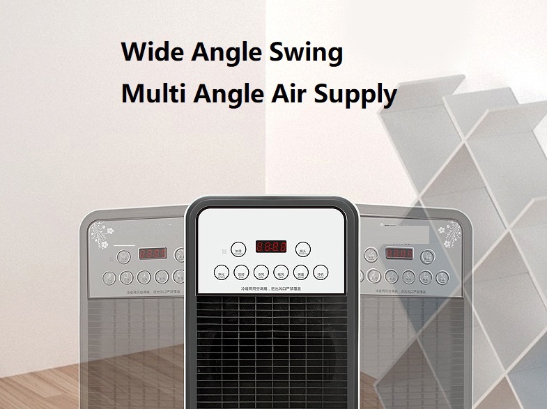 Silk Screen Printing Cooling Heating Dual Purpose Air Conditioning Fan for Household
