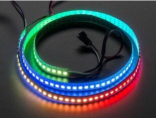 5VDC IP67 Black FPC Digital LED Strip lights with 32LEDs / m and 32pixels /m