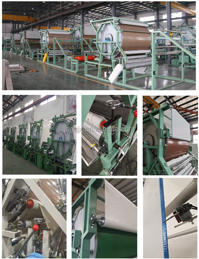 Non-woven Fabric Lamination Machine with Water-based Glue and Needle Plate Stretching