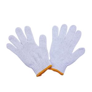China Anti-slip White Cotton Knitted Hand Glove for Industry 30-60g/Pairs Safety Work Gloves wholesale