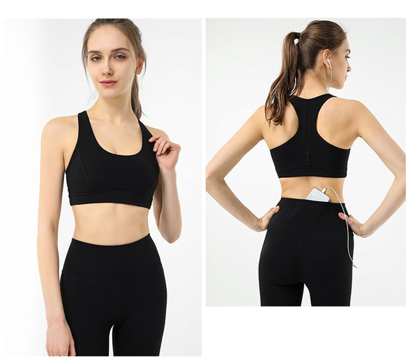 Hollow Out Knot Yoga Set Clothes Big Hidden Back Pocket Yoga Leggings Set