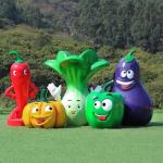 Yellow Pumpkin Fiberglass Sculpture Vegetable Craft Personalized Fruit Model