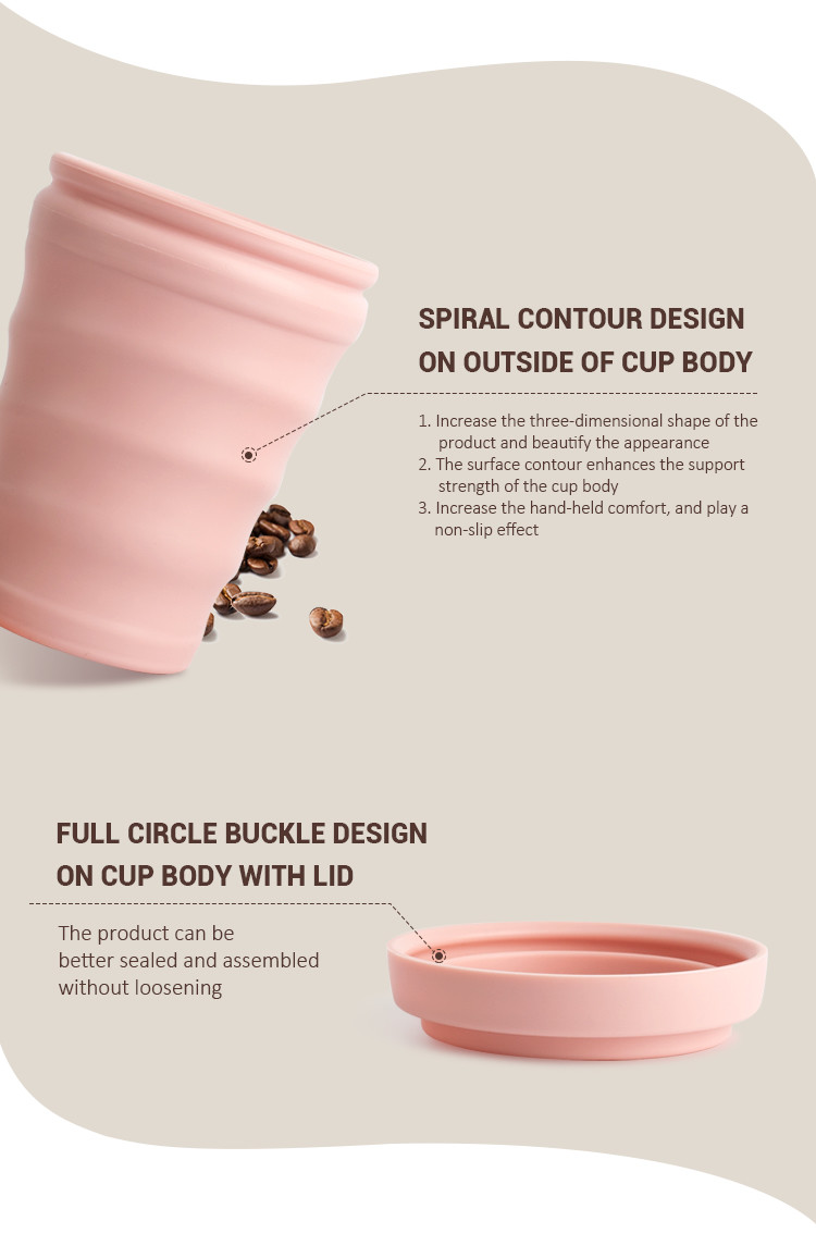 Silicone Water Cup 8oz / 12oz / 16oz Non Toxic BPA Free Reusable Durable