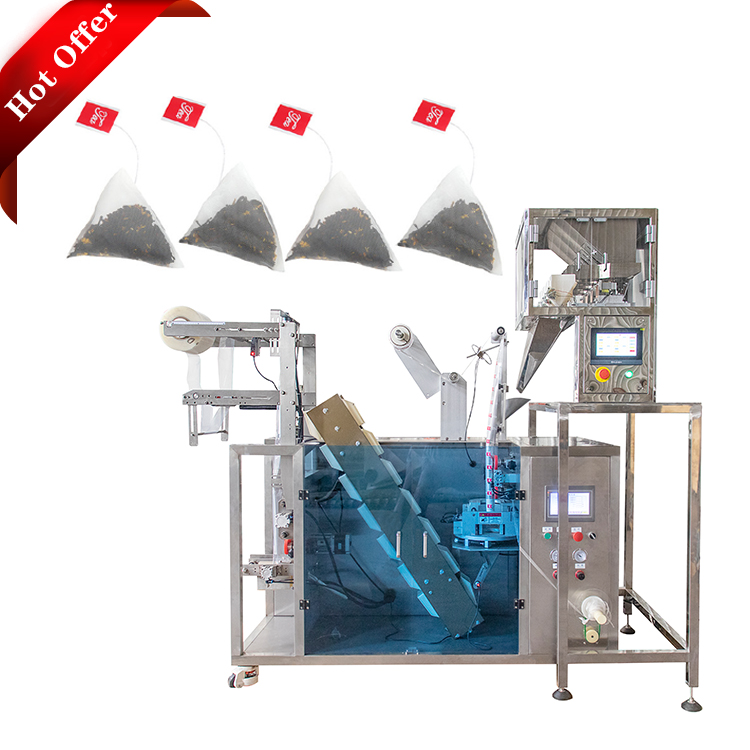 Vertical Loose Green Tea Bag Packing Machine Nylon Triangle 0.6Mpa