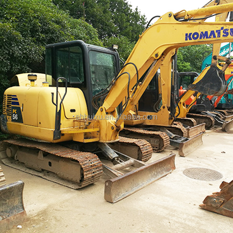 komatsu mini crawler excavator PC56 Used digger KOMATSU PC56 Komatsu Excavator