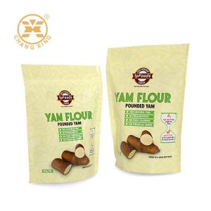China Yam Flour Powder Stand Up Pouch Bag Cassava Maizena Flour Pouches Doypack Bag With Zipper on sale