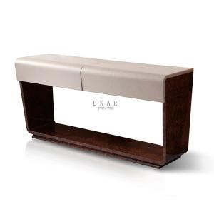 China Marble Top Veneer Modern Luxury Console Table W012H8 wholesale