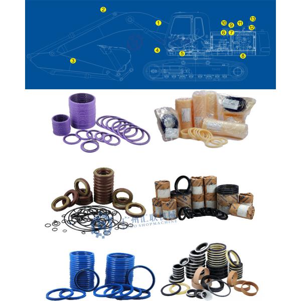 Excavator Spare Part O Ring Kit 5P8768 For CATEEEEEE 3304 3306 Machinery Diesel Engine