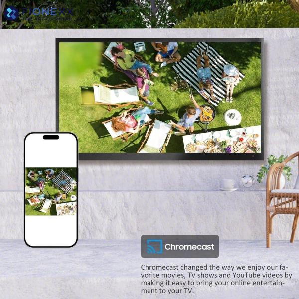 43 49 55 Inch Smart Outdoor Display Entertainment Music TV 4K Resolution Flat Screen TV